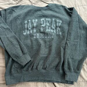 Jay Peak Vermont Men's Gray Sweater
